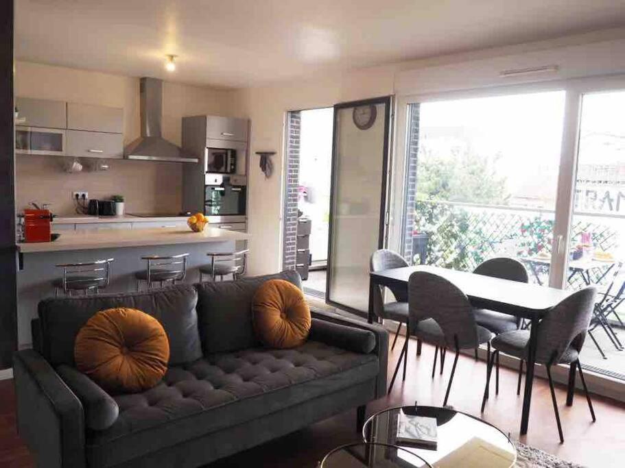 Appartement 80M2, Terrasse Sud, Metro 7 Direction Louvre A 8Minutes, Parking Sous-Sol, Proche Paris-Bercy イヴリー＝シュル＝セーヌ エクステリア 写真